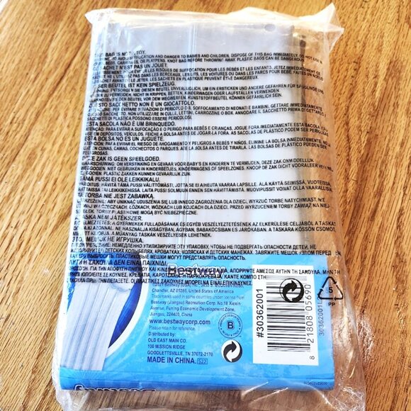 Bestway H2oGo! Deluxe Comfort Air Mat w/ pillow" Blow up Float 64.6" x 24.8" NEW - Picture 2 of 5